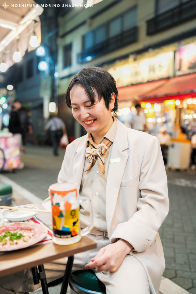 浅草の居酒屋でウェディングフォト前撮り