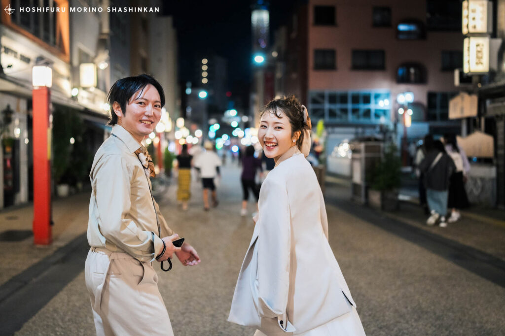 浅草でレトロなウェディングフォト前撮り