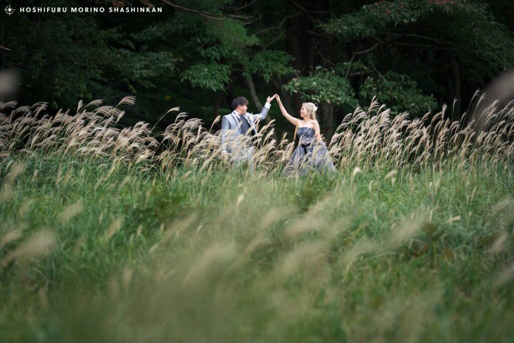 星降る森の写真館での結婚式前撮り・ウェディングフォト