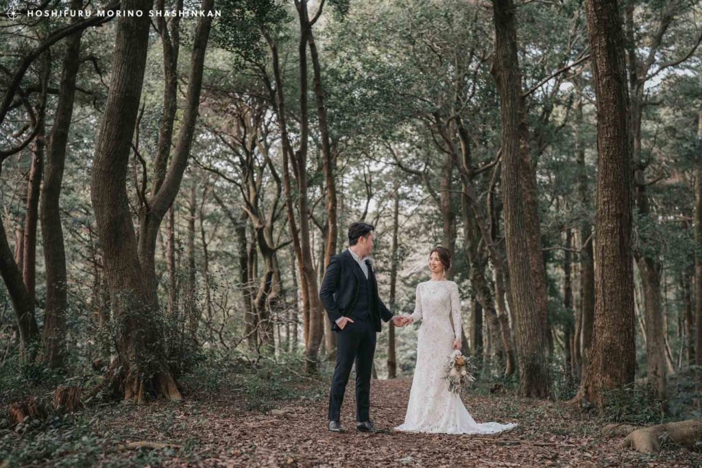 島根県松江市での結婚式前撮り|絶景でのウェディングフォト撮影