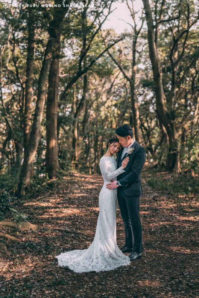 島根県松江市での結婚式前撮り|絶景でのウェディングフォト撮影