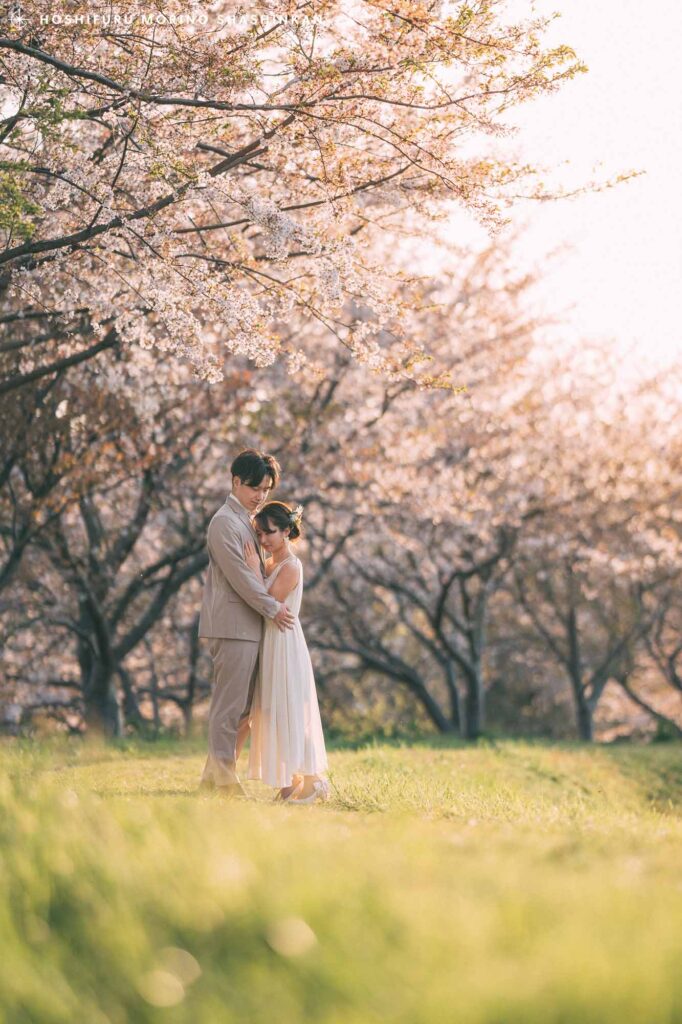 島根県大田市で結婚式の桜前撮り