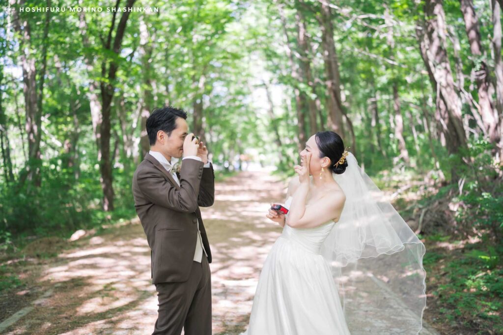 山ガールの結婚式ロケーション前撮り