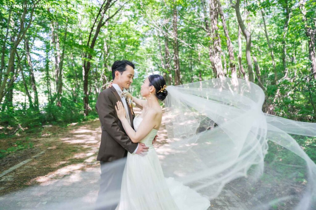 山ガールの結婚式ロケーション前撮り