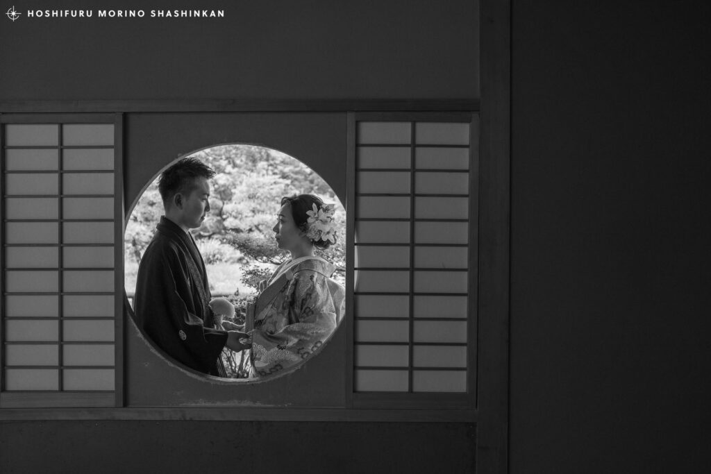 宮崎県の日向景修園にて結婚式の和装前撮り