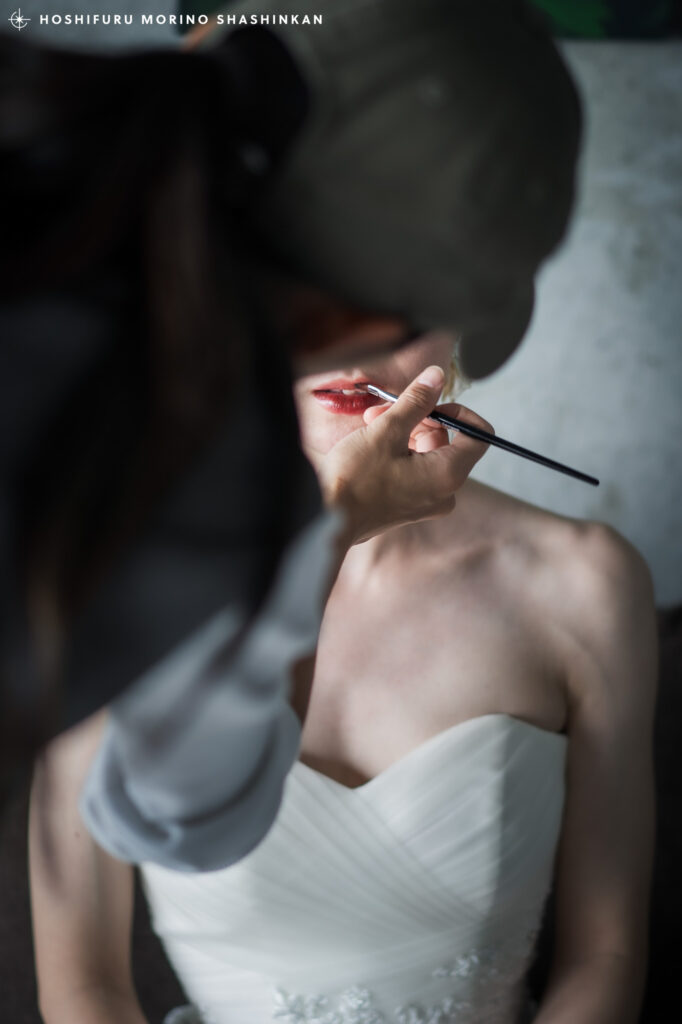 ヘアメイクのリップシーン