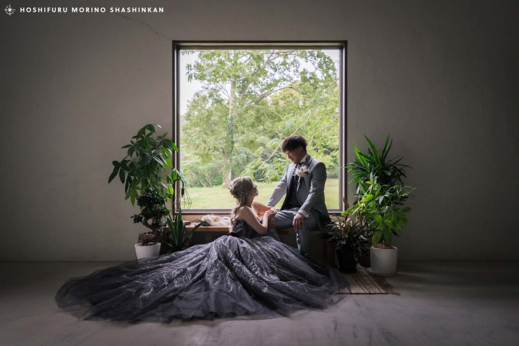 星降る森の写真館での結婚式前撮り・ウェディングフォト