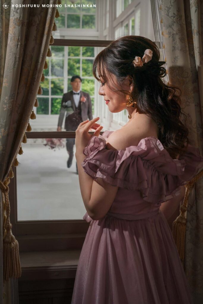 鳥取県 仁風閣で新郎を待つ花嫁