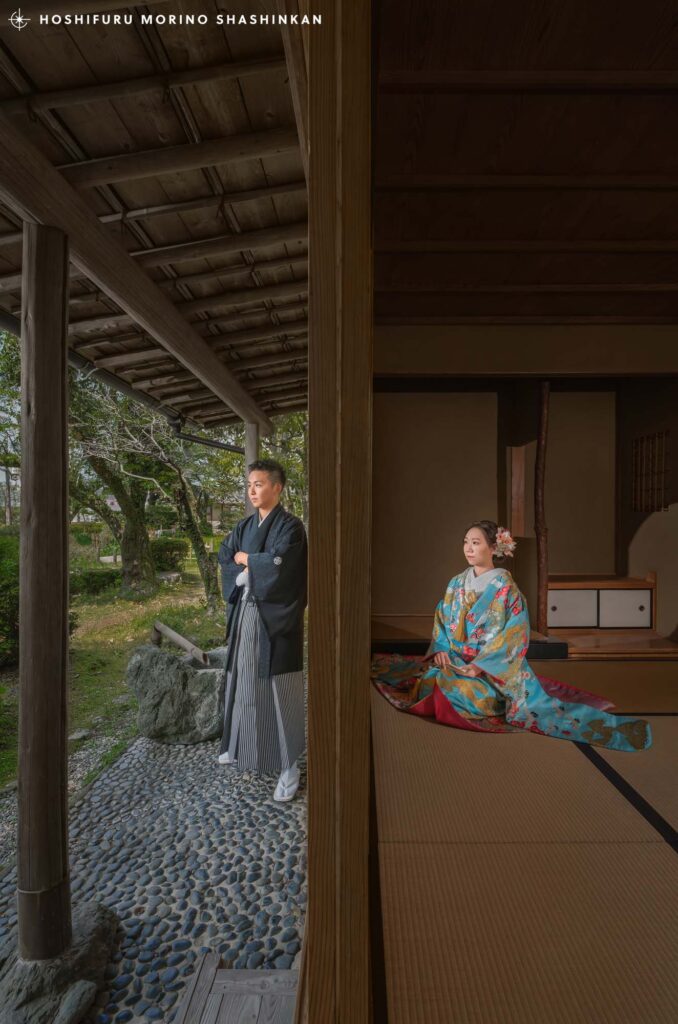 宮崎県の日向景修園でアートな結婚式前撮り