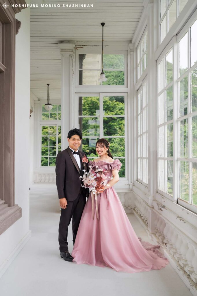 鳥取県 仁風閣での結婚式前撮り