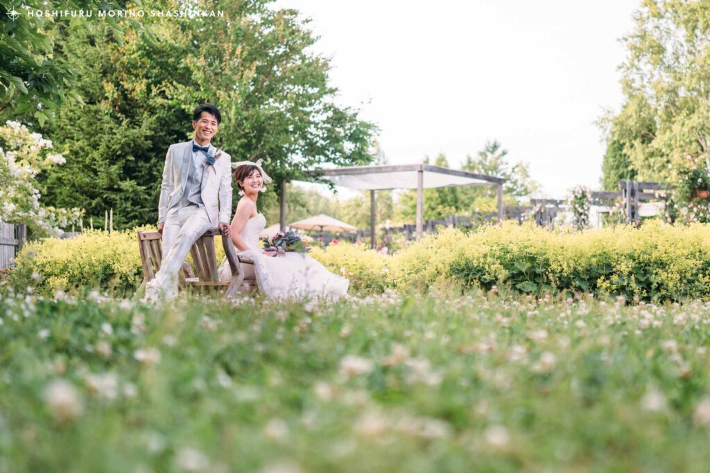 えこりん村「銀河庭園」でウェディングフォト