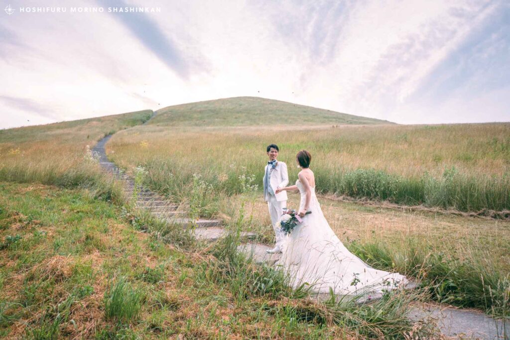 モエレ沼公園でのウェディングフォト撮影