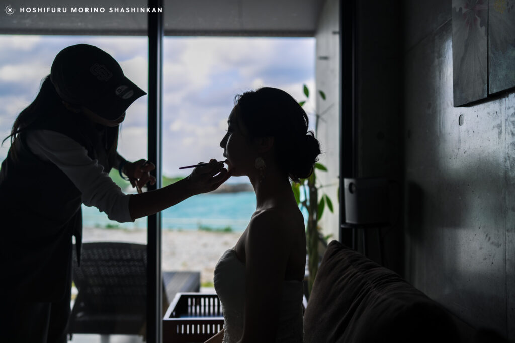 ウェディングフォト撮影を支えるヘアメイクの存在