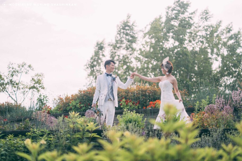えこりん村「銀河庭園」でウェディングフォト