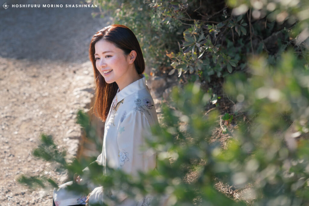 沖永良部島出身のアーティスト大山百合香さんのプロフィール写真撮影