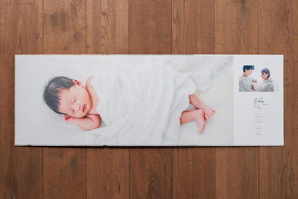 見開きアルバムLサイズの見開きページ詳細2