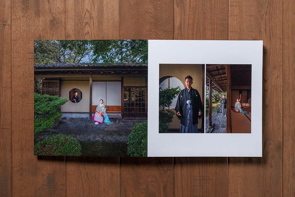 プレミアムアルバムの見開きページ詳細